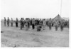 Pechner > Awards Ceremony, Pohang-Dong, South Korea
M/Sgt John Hart, DFC,(4th from left), Cpl. William Brennen, DFC (5th from left), S/Sgt Fred Pechner, Air Medal, (2nd from Left)