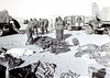 Pechner > Hagaru-ri air strip, Chosin Reservoir, N.Korea, 5 December, 1950. Rifles from dead and wounded and parachutes from air supply drops being collected.
Photo by Sgt. W.B. Keating, USMC.
Bill Brennen